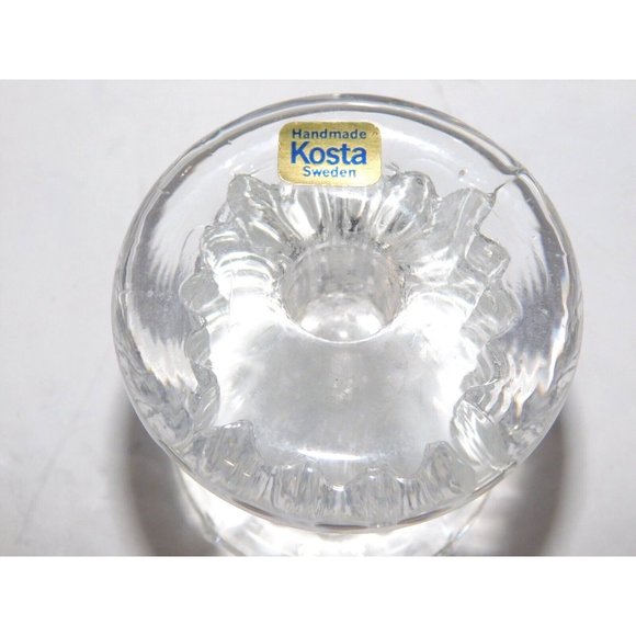 Vintage Kosta Boda Sweden Göran Wärff Rurik 2" Pillar Candle Holder - Picture 4 of 16